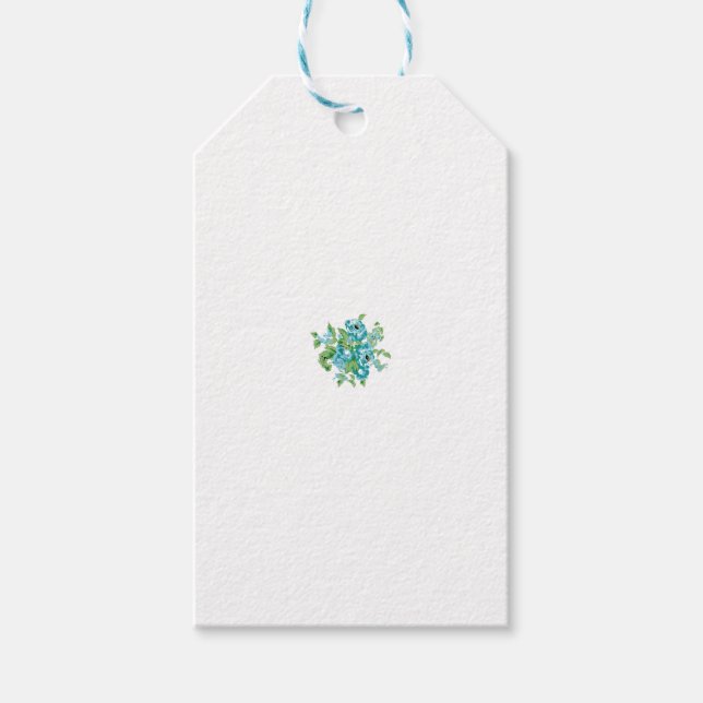 Presentkort | Elegant Blommotiv | Premiumpresentin Presentetikett (Framsidan)