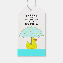 Presentkort för baby shower-favoriter presentetikett