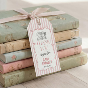 Presentkort för Bebisens Saga Babyshower Presentetikett