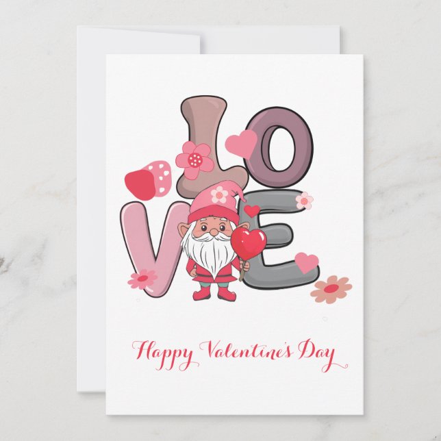 Presentkort för Big Kärlek valentines day Inbjudningar (Framsida)