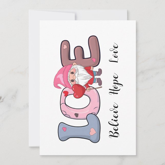 Presentkort för Big Kärlek valentines day Inbjudningar (Framsida)