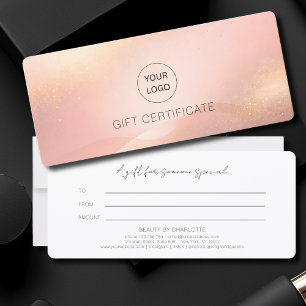 Presentkort för Blush Gold Glow Logo Salong