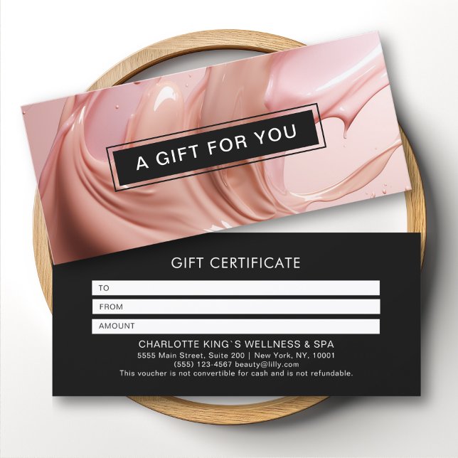 Presentkort för Blush Pink Beauty Salon (Blush Pink Beauty Salon Gift Certificate)