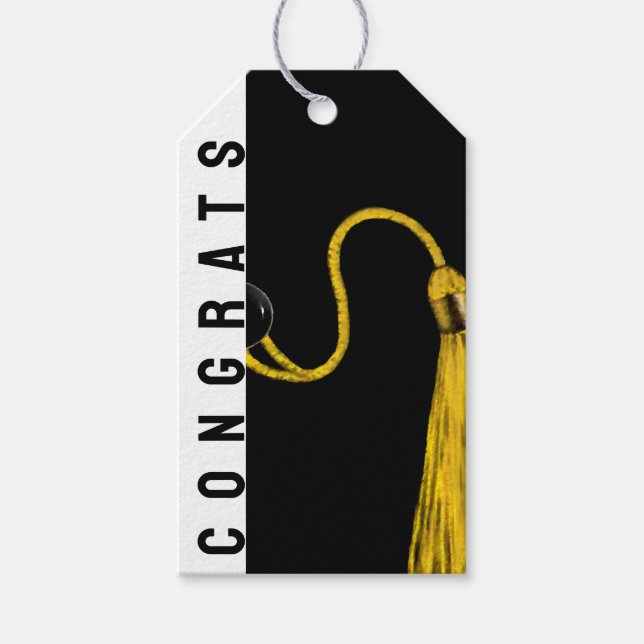 Presentkort för examensfirande presentetikett (Framsidan)