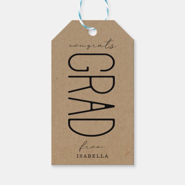 Presentkort för examensgåva presentetikett (Framsidan)