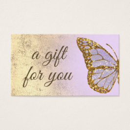 presentkort för flygplansfjäder visitkort