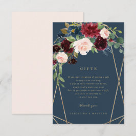 Presentkort för Geometrisk Höst Elegans Inbjudningar