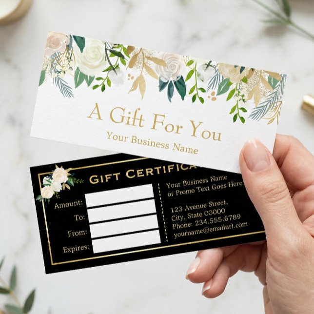 Presentkort för Ivory Gold Floral Beauty Salon (Skapare uppladdad)
