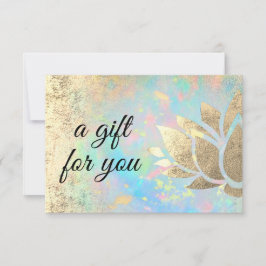 presentkort för lotus blomma