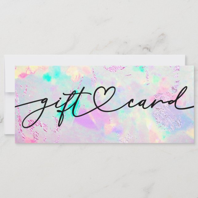 presentkort för mineralopal gemstone (Framsida)