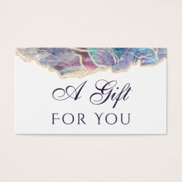 Presentkort för mörkens opala utformning visitkort