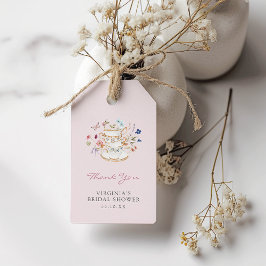 Presentkort för Rosa Te-fest Presentetikett