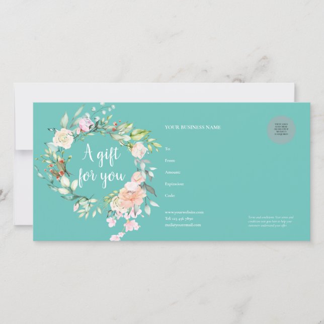 Presentkort för Rose Garland (Framsida)