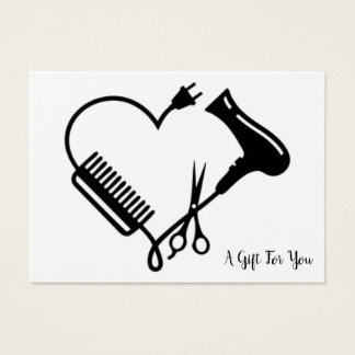 presentkort för salon visitkort