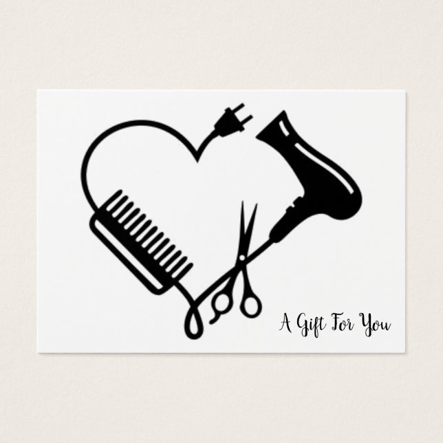 presentkort för salon visitkort (Framsidan)