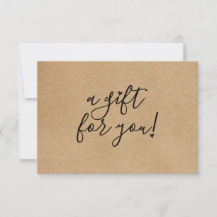 Presentkort för Script Hearts Rustic Kraft
