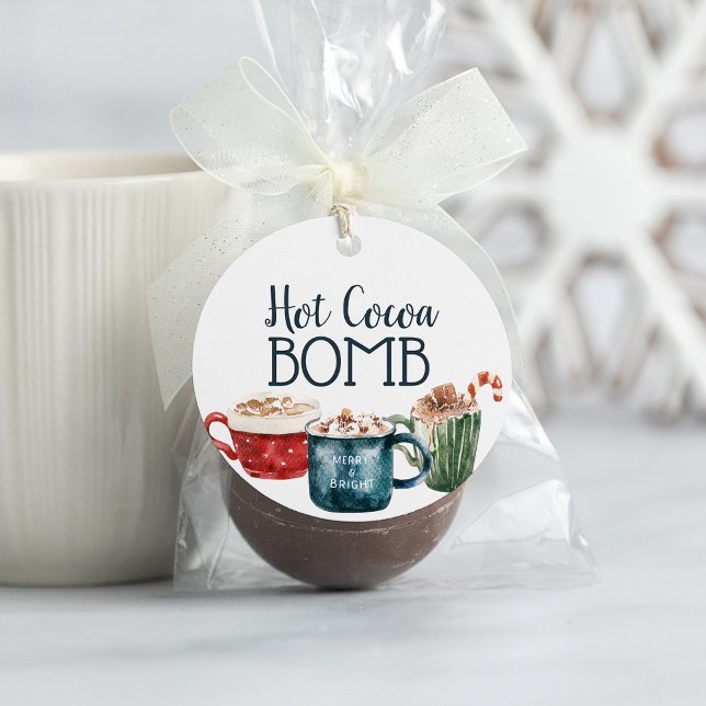 Presentkort för varm chokladbomb gåvor etiketter (Skapare uppladdad)