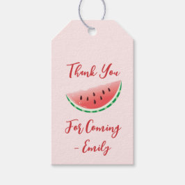 Presentkort för vattenmelon Tack Presentetikett