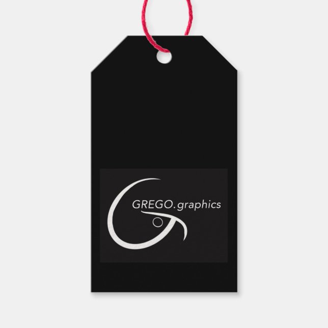 Presentkort GregoGraphics Presentetikett (Framsidan)