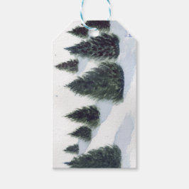 Presentkort julgranar - Presentinslagningstillbehö Presentetikett