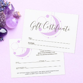 Presentkort Metafysisk Geometrisk Månkort Inbjudningar