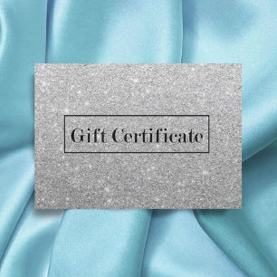Presentkort Modern Salon Spa i Silver Glitter