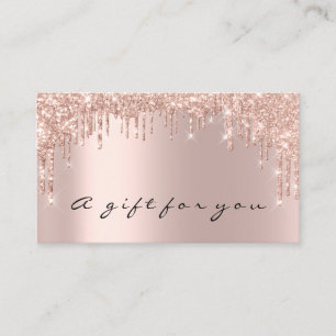 Presentkort Nagel Makeup Eyelash Ro Guld Visitkort