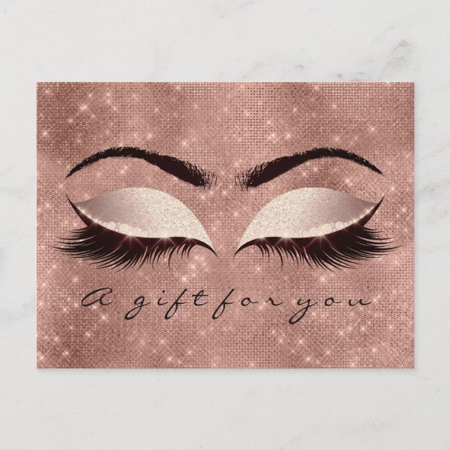 Presentkort Öga Ro Spark  Makeup Vykort (Framsida)