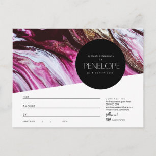 Presentkort Penelope Salon Vykort