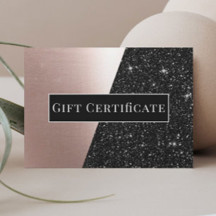 Presentkort Ro Guld & Black Glitter Salon