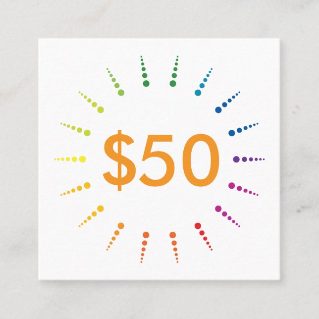 presentkortBurst Rabattkort (Framsida)