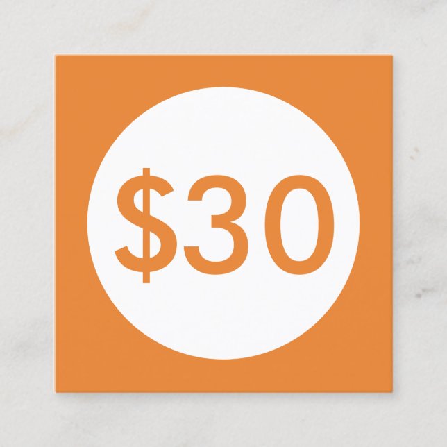 presentkortorangefläck rabattkort (Framsida)