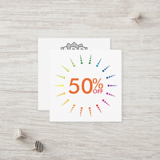 presentkortrainbowBurst Rabattkort (Fram/Back In Situ)