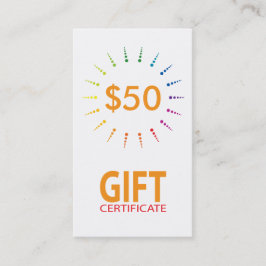 presentkortrainbowBurst Rabattkort