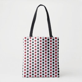 presentlåda design tote bag shopping tygkasse