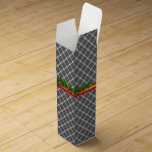 presentlåda för CHRISTMAS PLAID-vin Presentask För Vinflaska<br><div class="desc">presentlåda för CHRISTMAS PLAID-vin | m3galleryStudio</div>