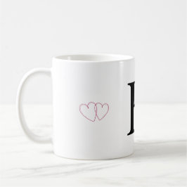 Presentmugg med bokstaven H - Monogrammug Kaffemugg