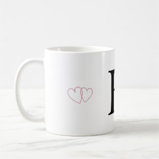 Presentmugg med bokstaven H - Monogrammug Kaffemugg
