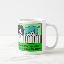 presentmugg med rolig koreansk ordspråk kaffemugg