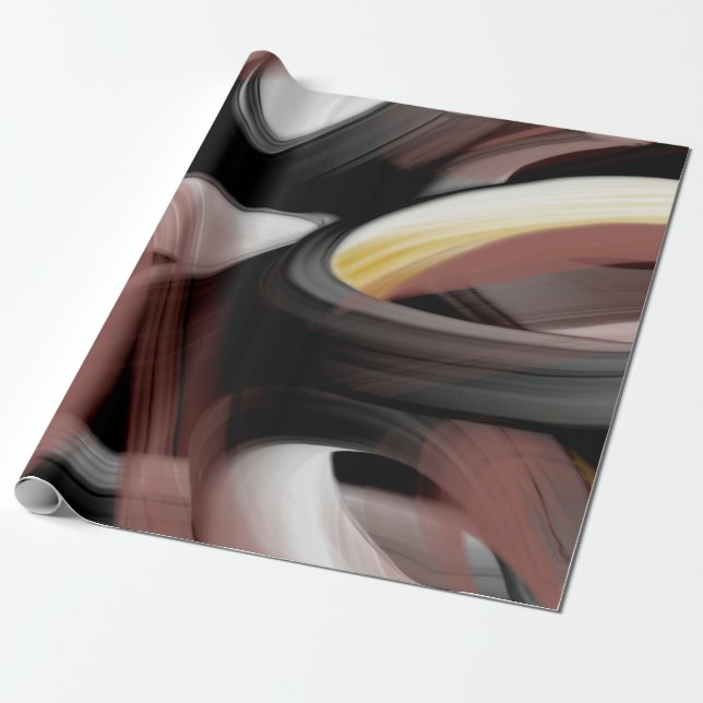 Presentpapper Abstrakt Trend Gåva Dekor Puderfärga (Utrullad)