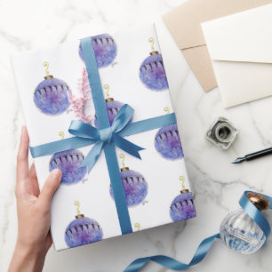 Presentpapper - Blått Julgransprydnad