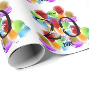 Presentpapper Födelsedagsballonger HAMbyWG