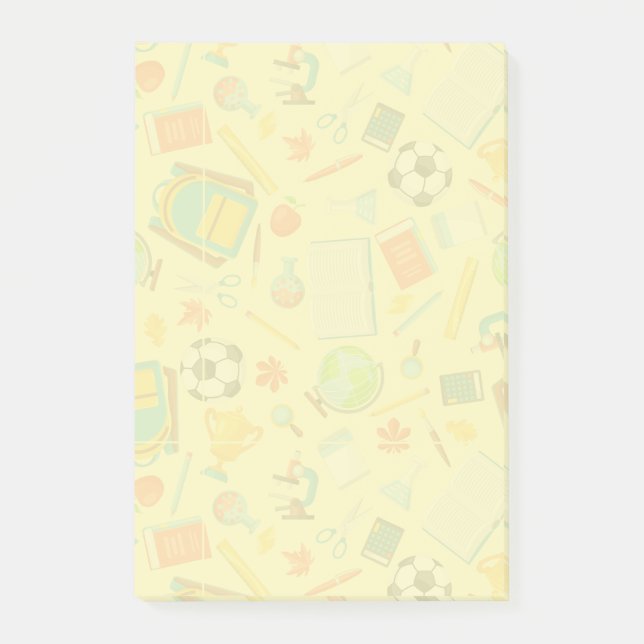 Presentpapper för anteckningar med mönster post-it block (Framsida)