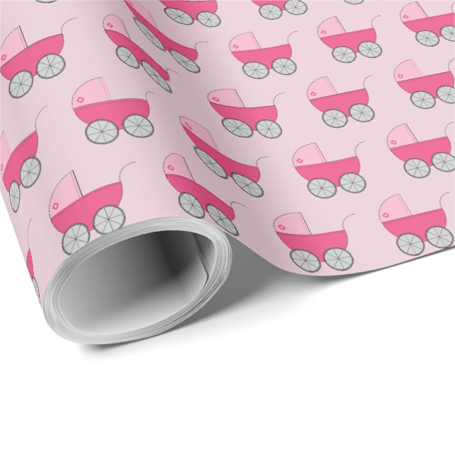 Presentpapper för barnvagnsbarnkalas (Rullad Hörn)