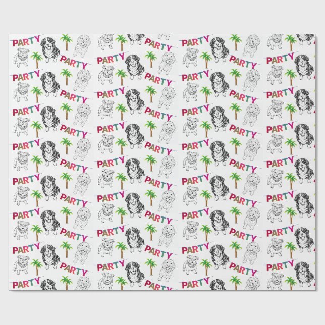Presentpapper för fest | Presentpapper för alla ti (Platt)