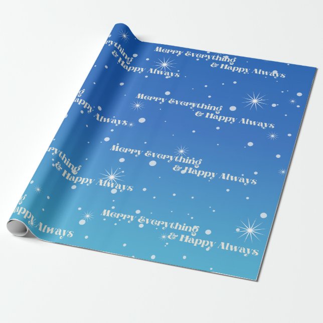Presentpapper God Jul & Gott Nytt År Alltid (Utrullad)