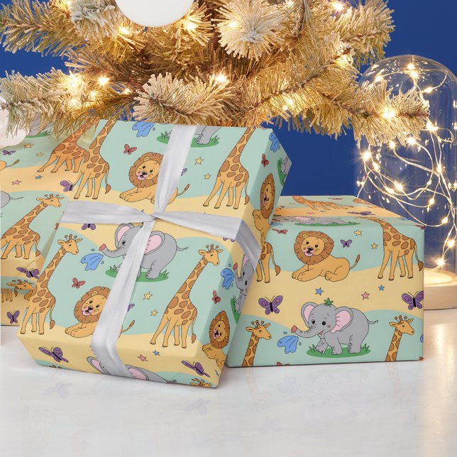Presentpapper med ett lekfullt mönster (Skapare uppladdad)