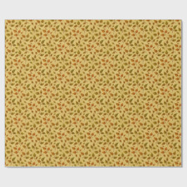 Presentpapper med höstlöv