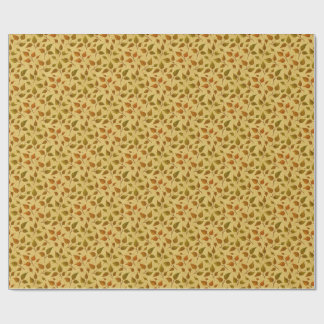 Presentpapper med höstlöv