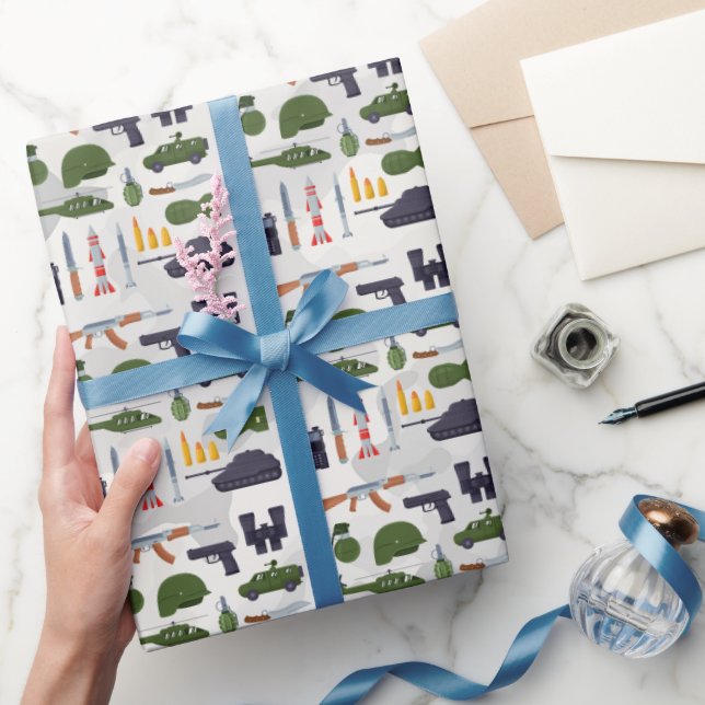 Presentpapper med militär tema (Gifting)